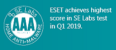 Награды ESET 2019 SE Labs